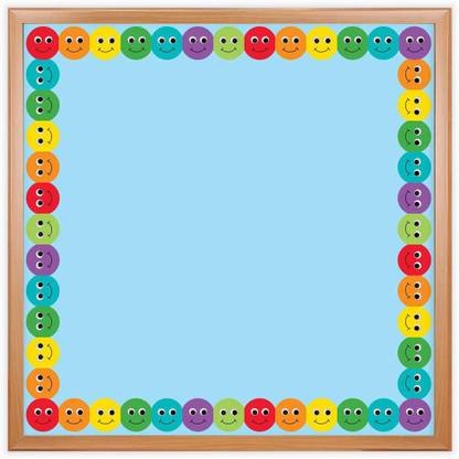 Hygloss Products Smiley Face Bulletin Board Border Pin up Board Bulletin Board