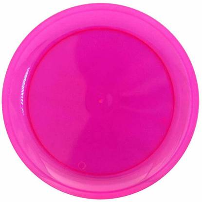 Party Essentials Hard Plastic 6-Inch Round Party/Dessert Plates, Neon Pink, 20-Count [CAT_4938] Dinner Plate