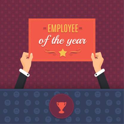 employee of new |Motivational Poster|Inspirational Poster Paper Print