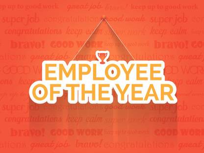 employee of the year b |Motivational Poster Paper Print - Quotes ...