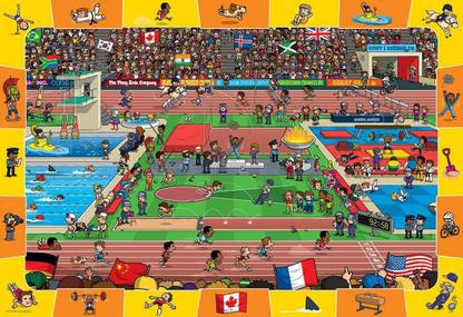 EuroGraphics Spot Find Olympics Puzzle 100-Piece
