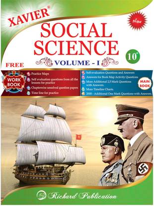 Social Science Guide Book In English Language For 10th Standard Students With Free Work Book