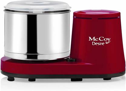 Mccoy DESIRE 2-Litre Table Top Wet Grinder with Coconut Scrapper & Atta Kneader (Red) Wet Grinder