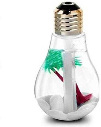 ALPHA CREATION Room Bulb Humidifier With LED Night Light Portable Room Air Purifier (Multicolor) Humidifier