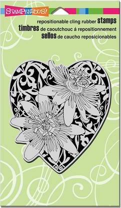 Stampendous Passion Heart Rubber Stamp Cling [CAT_6532]
