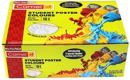 Camlin Poster Colour - 18 Shades - Set of (2)