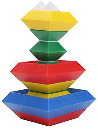 PEZYOX Pyramid Blocks for Kids. Help Your Child Develop Imagination and Cognitive Skills.