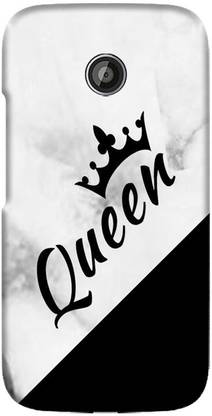 LEEMARA Back Cover for Motorola Moto E (2nd Gen) , XT1505 , XT1524 - Queen's, Printed Back Cover