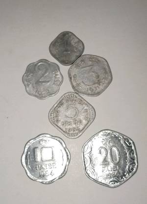 jaya collection 1 2 3 5 10 20 Paise Aluminum Coin Modern Coin Collection