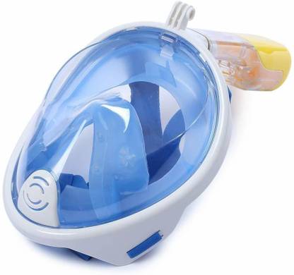 Abhsant Full Face Scuba Diving Mask Snorkel Swimming Goggles Under Water Anti-Fog (Multi) Diving Mask