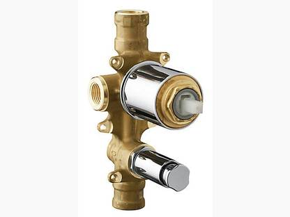 KOHLER K-882IN-CP Aqua Turbo Single-control Recessed bath and Shower valve (with faceplate diverter) in Polished Chrome Health  Faucet