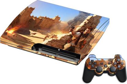 GADGETSWRAP GMCCG20699 - Printed Uncharted 3 Skin For Sony PS3 Console & Controller  Gaming Accessory Kit