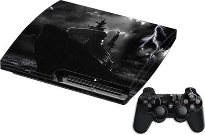 GADGETSWRAP GMCCG17693 - Printed BLACK CRUISER Skin For Sony PS3 Console & Controller  Gaming Accessory Kit