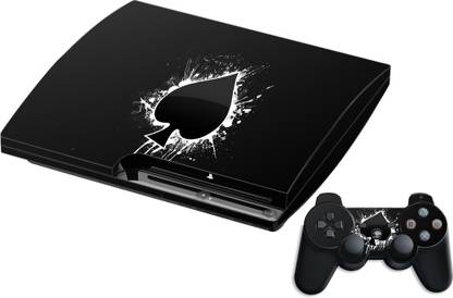 GADGETSWRAP GMCCG20136 - Printed SPADES BLACK Skin For Sony PS3 Console & Controller  Gaming Accessory Kit