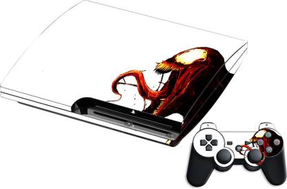 GADGETSWRAP GMCCG20745 - Printed VENOM ATTACK Skin For Sony PS3 Console & Controller  Gaming Accessory Kit