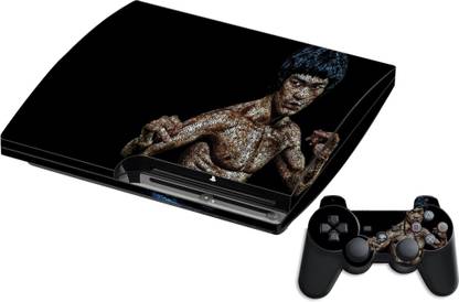 GADGETSWRAP GMCCG19210 - Printed Legacy of Bruce Lee Skin For Sony PS3 Console & Controller  Gaming Accessory Kit
