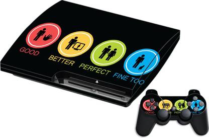 GADGETSWRAP GMCCG18600 - Printed Funky Design Skin For Sony PS3 Console & Controller  Gaming Accessory Kit