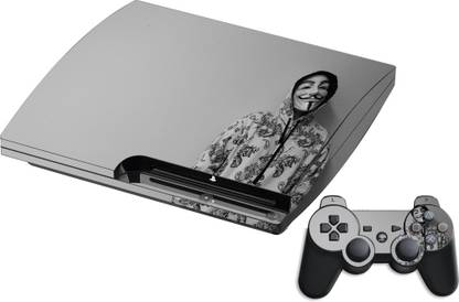 GADGETSWRAP GMCCG18783 - Printed Grey Anonymous Skin For Sony PS3 Console & Controller  Gaming Accessory Kit