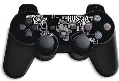 गाडगेटस्वेराप GMCCG24480 - Printed Typographic World Map Skin For Sony PS3 Controller गेमिंग एक्सेसरी किट