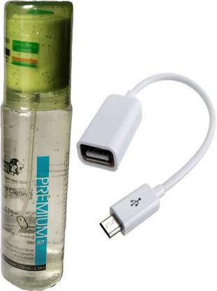 Eris Inc OTG Adapter Accessory Combo for Mobile, Laptop, LED Screen, LCD Screen, PDA