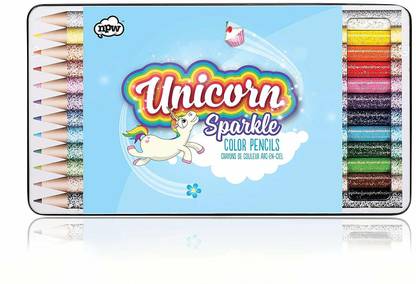 NPW-USA Unicorn Color Pencils, Two-Tone, 12Count [Cat_6405] Pencil