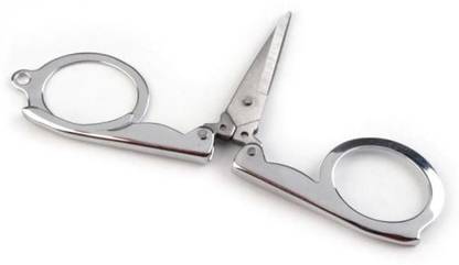 BOXO Small Folding Sharp Scissor for Men Stainless Steel Moustache Trimming Nose Hair Beard Trimming Home Travel Use Scissors