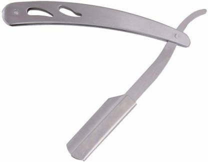MOSTLY Steel Handle Straight Edge Folding Shaving Razor Blade Holder [1PC], Men