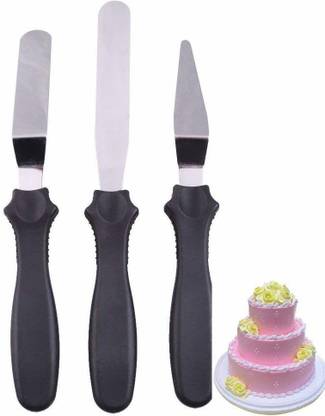 BG Combo of Stainless Steel Cake Palette Knife Icing Spatula(Set of 3) Kitchen Tool Set