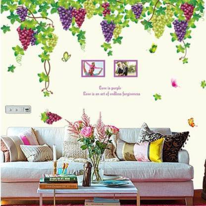 Design Wall 196 cm Grape Climbers Drop Wall Sticker Self Adhesive Sticker
