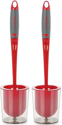 cello kleeno premium toilet brush red 2pcs with Holder
