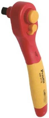 Proskit HW-V710 VDE 1000V Insulated 1/2" Drive Reverse Flat Ratchet Handle 200mm Single Sided Rachet Wrench