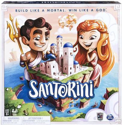 Spin Master Games Santorini Strategy-Based Board Game Party & Fun Board Game