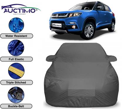 AUCTIMO Car Cover For Maruti Suzuki Vitara Brezza (With Mirror Pockets)