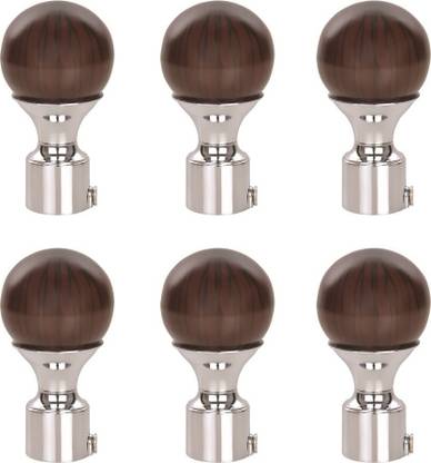 Bzcarts Brown Curtain Knobs Metal