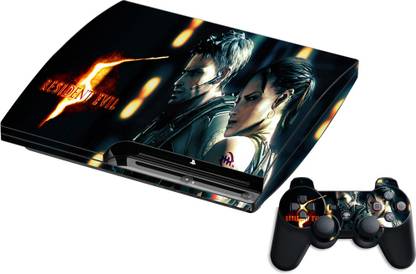 GADGETSWRAP GMCCG19915 - Printed resident evil 5 review feature Skin For PS3 Console & Controller  Gaming Accessory Kit