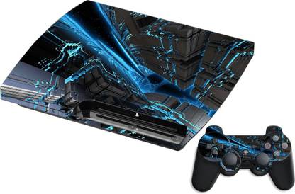 GADGETSWRAP GMCCG20129 - Printed Space Blue Skin For PS3 Console & Controller  Gaming Accessory Kit