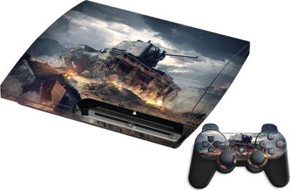 GADGETSWRAP GMCCG20905 - Printed World of tanks The battel Skin For PS3 Console & Controller  Gaming Accessory Kit