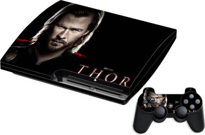 GADGETSWRAP GMCCG20595 - Printed thor cast Skin For PS3 Console & Controller  Gaming Accessory Kit