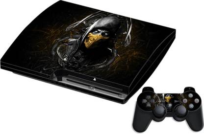 GADGETSWRAP GMCCG19474 - Printed Mortal kombat x scorpion face ninja mask amazing Skin For PS3 Console & Controller  Gaming Accessory Kit