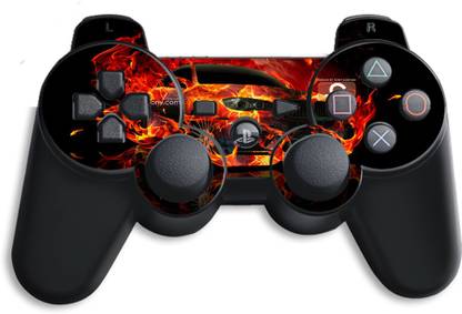 GADGETSWRAP GMCCG21640 - Printed burning car Skin For PS3 Controller  Gaming Accessory Kit