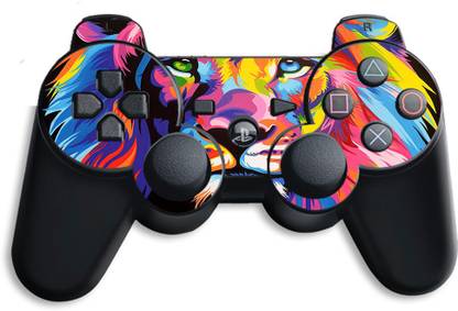 GADGETSWRAP GMCCG23250 - Printed modern colorful lion head Skin For PS3 Controller  Gaming Accessory Kit
