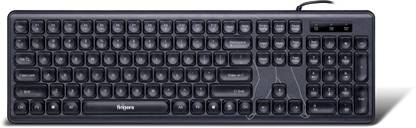 FINGERS SUPER CLICKS K4 Wired USB Standard Desktop Keyboard Compatible with Desktop, Laptop, Mac