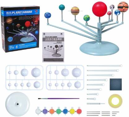 AKSHAT DIY Solar System Nine Planets Planetarium Model Toys Funny Astronomy Toy Educational Science Teaching Toy for Kids