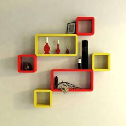 unity decor Our Ultra Modern Wall Cubes & Rectangle shelves set offer a really attractive and contemporary way to display your ornaments or store your books or DVDs. Easy to position on the wall, you can mount them separately or grouped together. They will turn a dull wall into a feature and are suitable for any room in the home. With one of the most simple and effective way to decorate your room!Ideas for you to create another life! You can also make a simple moment of vitality double room or office. MDF (Medium Density Fiber) Wall Shelf