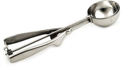 rivansh Stainless Steel Spring,Trigger Ice Cream Scoop Stainless Steel Ice-cream Spoon