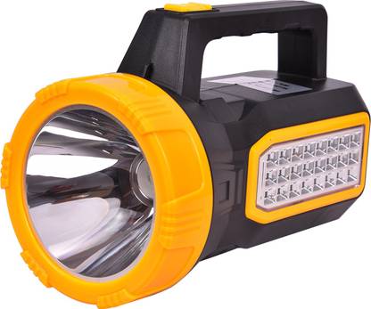 MoveOn MHT-383W High Energy Professional 40W Rocklight LASER Point +24-SMD DP Led Long Range Dual Functional Portable (Searchlight & Emergency Light)Flashlight With Hand Torch