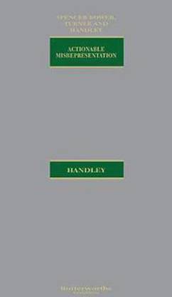 Spencer Bower, Turner & Handley: Actionable Misrepresentation
