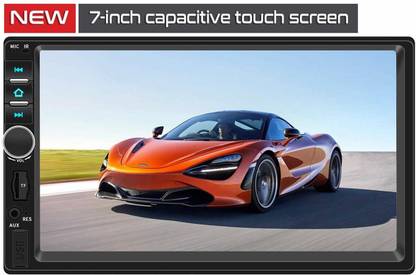 Bidas 7Inch Double Din Touch Screen with Bluetooth Rear View Camera Support Remote Control Car Stereo