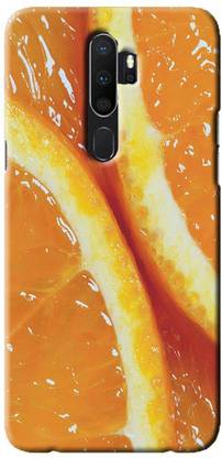 NDCOM Back Cover for OPPO A9 2020 Orange Close Up Printed