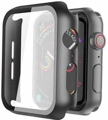 JBJ Bumper Case for Apple iwatch 44mm Series 4 Hard Bumper With Built-in Tempered Glass Watch Case Defense Edge